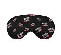 Nursing is A Work of Heart2 Máscara para dormir con los ojos vendados Cubierta linda para sombra de ojos con correa ajustable para mujeres Hombres Noche