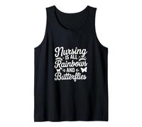 Nursing Is All Rainbows And Butterflies Médico ------- Camiseta sin Mangas