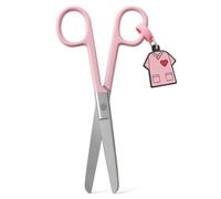 Nursing Life - Tijeras Enfermera Punta Roma | Ideal para Porta tijeras Enfermera en Apuros, Punta Redonda Profesional, Primeros Auxilios (Rosa)
