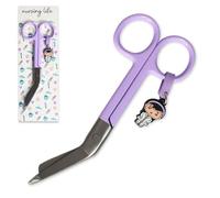 NURSING LIFE -Tijeras Enfermería - Tijeras Enfermera Punta Roma | Ideal para Porta tijeras Enfermera en Apuros, Punta Redonda Profesional, Primeros Auxilios