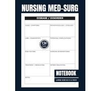 Nursing Med-Surg Notebook: Blank Template For Medical Surgical Nursing - (8,5'' x 11'' 120+ Pages)