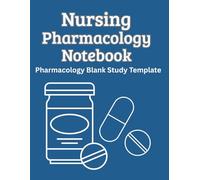 Nursing Pharmacology Notebook: Blank Drug Study Template for Nursing Students | Record Generic & Brand Names, Mechanism of Action, Contraindications, Side Effects, Routes, Nursing Interventions & More