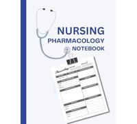 Nursing Pharmacology Notebook: Blank Medication Study Template : 8.5x11in Big Size : 100 Individual forms for Nursing Students to Organize and Document Drug Information: Des: 3