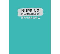 Nursing Pharmacology Notebook: Medication Template Worbook For Nursing School Students, 120 Pages