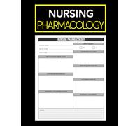 Nursing Pharmacology Notebook: Medication Tracker & Drug Study Logbook for Nursing Students | Perfect for NCLEX Prep & Clinical Rotations