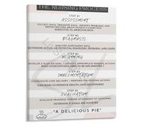 Nursing School Essentials ADPIE Nursing Process Poster Clinical Reference Guide For Nursing Students Study Tool(Framed,12x18inch(30x45cm))
