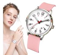 Nursing Watch - Waterproof Silicone Watches, Women’s Silicone Strap Nursing Watch, Easy Read, Casual Fashion 24 Hour Watches For Professionals Students Comfortable Alloy Design
