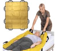 NurtureCare Almohadilla de cama de posicionamiento cómodo de 3 capas, 48 x 40 pulgadas, con asas reforzadas, tabla de transferencia lavable e impermeable para giro, hoja de transferencia de cuidado de