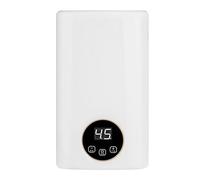 NURTWAKY Calentador de Agua Eléctrico con Control de Temperatura y Pantalla Digital Inteligente, Calentador de Agua Caliente Instantáneo de 2000 W para Baño Cocina, Montaje en Pared