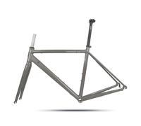 NURUGURE Cuadro de Bicicleta de Carretera 700C con Freno C/Freno de llanta, 47 cm, 50 cm y 53 cm, aleación de Aluminio, liberación rápida, QR de 100/130 mm, enrutamiento semiinterno, BSA BB68 mm.