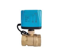 NUSEQSGVM Válvula de Bola eléctrica de 1-1/4 ", Rosca Interna de 2 líneas, 8 N·m, válvula de Bola eléctrica DN32 de latón de Alto Torque, 12V, 24V, 110V, 220V CA/CC, 1 Uds.(24VDC-Normally Closed)
