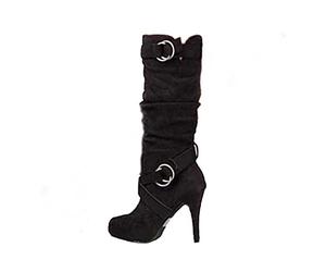 NUSGEAR 2021 Botas de tacon alto Mujer Fiesta Zapatos Ante Otoño Invierno Botas de Nieve Cómodos Botines Moda Delgado Botas altas Tacon Tobillo caliente Botas de Agua terciopelo fino Mujer