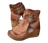 NUSGEAR 2021 Nuevo Sandalias Mujer Verano Moda Zapatos de plataforma Cuña Roman Zapatos de Boca de Pescado Playa Zapatillas Sandalias de Punta Abierta casual Fiesta Tacones Altos Sandalias