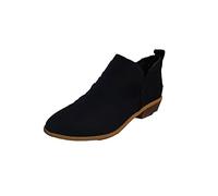 NUSGEAR 2022 Botines Mujer Zapatos Botas de tacón bajo de cuero Moda Casual Otoño Invierno Comodos clásico Botas de Nieve elegante Antideslizante caliente Boots cremallera vintage fiesta Zapatos