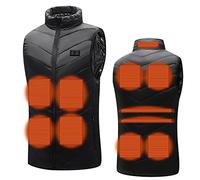 NUSGEAR 2022 Chaleco Calentado Ligero Chaleco Calentador Eléctrico con Batería USB, Unisexo, Chaleco Térmico con 15 Almohadillas Térmicas, Chaleco Calefactable Lavable al Aire Libre caliente invierno