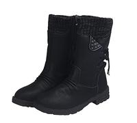NUSGEAR 2023 Botas altas para Mujer, clásicas Moda Botas de nieve Ante Otoño Invierno Elegante forro de felpa Botas de bajo Botas de Jinete Casual Fiesta caliente Antideslizante Cómoda Zapatos