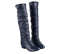 NUSGEAR 2023 Botas altas para Mujer nieve planas Botas hasta la Rodilla Holgadas Elegantes invierno botas de equitación Vintage Largas Botas de Jinete Antideslizante Casual Moda Fiesta Cómoda Zapatos