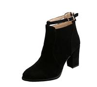 NUSGEAR 2023 Botines Mujer Zapatos Botas de tacón altas Moda Casual Otoño Invierno clásico Comodos Elegante Botas de Nieve Antideslizante caliente Boots cremallera vintage fiesta Zapatos