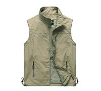 NUSGEAR 2023 Chaleco Hombre Chaqueta sin manga otoño Invierno Abrigo trabajo multibolsillos Casual Moda Chaqueta Informal Deportes al aire libre Outwear Tops Montañismo talla grande