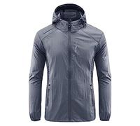 NUSGEAR 2023 Chaqueta con capucha Hombre Otoño Invierno Sudadera Abrigo Deportiva cuello alto Moda Casual Jogging Senderismo cremallera Cardigan ligero cálida trekking Talla grande Tops