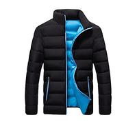 NUSGEAR 2023 Chaqueta Hombre Acolchada Otoño Invierno Abrigo Ligera Moda Casual Suelto Algodón cuello alto béisbol Chaqueta bomber cremallera plumas Cardigan cálidas Outwear Tops Talla grande Jacket