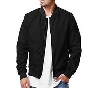 NUSGEAR 2023 Chaqueta Hombre Otoño Invierno Abrigo Moda Casual Suelto béisbol Chaqueta ligero bomber cremallera Cardigan sudadera Informal Outwear color sólido Clásico Tops Talla grande Jacket