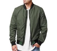 NUSGEAR 2023 Chaqueta Hombre Otoño Invierno Abrigo Moda Casual Suelto béisbol Chaqueta ligero bomber cremallera Cardigan sudadera Informal Outwear color sólido Clásico Tops Talla grande Jacket