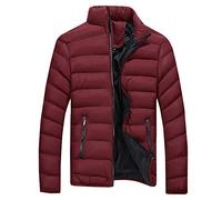 NUSGEAR 2026 Abrigo Hombre otoño Invierno Chaqueta Casual Algodón Moda Chaqueta Gruesa Cuello de pie Informal Cazadora cremallera Outwear Deportivo Parka Cálido Jacket plumas Talla grande