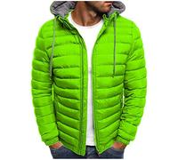 NUSGEAR Abrigo con Capucha Hombre Invierno, Chaquetas de Algodón Acolchado Chaqueta Cremallera Casual Moda Deportiva Jacket Outwear Sudadera Plumas Caliente Cazadoras Calor Grueso Parka