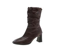 NUSGEAR Bota Altas Con Puntera Botas Mujer De Caña Larga Hasta Invierno Con Tacon, Bota De Tacón Con Cremallera Lateral, Boots Largas Cómodas Y Modernas Botin Altas Hasta La, Punta Cuadrada