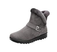NUSGEAR Botas de Nieve para Mujer,Botines de Invierno Impermeables Interior cálida Zapatos Planos Tacón Ciudad Botas Antideslizante Cómoda forro de felpa Grueso 2024