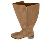 NUSGEAR Botas Serraje Mujer Bota Altas Mujers Boots Ancha Estrecha Planas De Ante Tacon Bajo Invierno Botin De Mujer Forradas Con Tacón, Botines Planos De Gamuza Para Medio Botas Invierno Pisamierdas