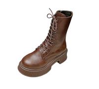 NUSGEAR Botines Planos Con Cremallera Lateral,Tallas Grandes,Bota Antideslizantes Para Otoño E Invierno Bota Planas De Entretiempo Para Mujers Botas De Nieve Mujer Cuña Botines De Nieve