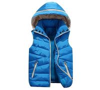 NUSGEAR Chaleco con capucha Mujer Abrigo sin manga Otoño Invierno Chaqueta Chaleco Casual Algodón Plumas Acolchado Cazadoras Color sólido Caliente Moda Outwear Tops Talla grande 2024