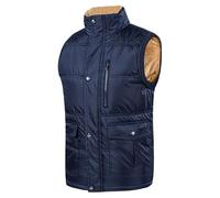 NUSGEAR Chaleco Hombre Abrigo sin manga Invierno Chaqueta trabajo Grueso cálida Forro de felpa Casual Algodón Acolchado Cazadoras Color sólido Caliente Moda Outwear Tops Talla grande 2024