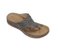 NUSGEAR Chanclas Mujer Moda Verano Zapatillas Comodas Flip flop Playa Zapatos Ortopedicas Soporte del Arco Abierta Casual Sandalias PU Antideslizante Chancletas Cómodas Suela 2025