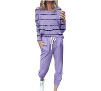 NUSGEAR Chandal Mujer Completo otoño invierno 2pc Patchwork Deportivo Tracksuit Sudaderas Jersey manga larga y pantalones Cremallera Conjunto Traje Moda Casual Jogging talla grande 2024