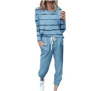 NUSGEAR Chandal Mujer Completo otoño invierno 2pc Patchwork Deportivo Tracksuit Sudaderas Jersey manga larga y pantalones Cremallera Conjunto Traje Moda Casual Jogging talla grande 2024