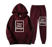 NUSGEAR Chandal Mujer Personalizada Delante y Detras Completo Invierno 2pc Deportivo Sudaderas con Capucha y Pantalones Conjunto Regalos Personalizados Tus Fotos y Textos A Todo Uniformes Sociedades