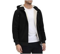NUSGEAR Chaqueta Con Capucha Hombre Sudaderas Hombres Con Capucha Con Forro Polar Interior Suéter Abrigo De Invierno Con Cremallera Chaquetas De Hombre Invierno Polar Abrigo Deportiva Térmicas Sueter