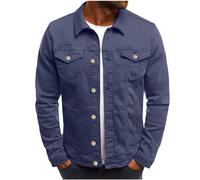 NUSGEAR Chaqueta de vaquera Hombre otoño Invierno Abrigo Chaqueta Moda Casual Top Camisa Moda Suelto botones Chaqueta de trabajo denim Cardigan mezclilla caliente sudadera outwear Talla grande 2024