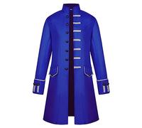 NUSGEAR Chaqueta Hombre Esmoquin Halloween Vintage Abrigo largo medieval Steampunk Abrigo Elegant Retro gótico Disfraces Blazer victoriana Traje cosplay carnaval Parka otoño Invierno 2024