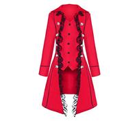 NUSGEAR Chaqueta Mujer Blazer Medieval Vintage Retro Traje Esmoquin gótico Cardigans Delgado Manga Larga Slim Fit Elegante Primavera otoño Chaqueta Moda Casual Fiesta abrigo clásico Disfraces 2024