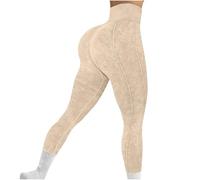 NUSGEAR Leggings Mujer Pantalones Deportivos Yoga Mallas Elásticos compresión 3D anticelulitis Adelgazante Push up Mayas Fitness Gym Cintura Alta Jogging Pants Correr Pilates Chandal