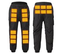 NUSGEAR Pantalones Calentado Pantalones Calentador Hombre Eléctrico con USB, Unisexo, Invierno Pantalones Caliente Calefactable Lavable Deportes al Aire Libre Térmico con 18 Almohadillas 2025