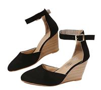 NUSGEAR Sandalias Mujer Cuña 2024 Verano Moda tallas grandes Plataforma Punta Cerradas Bohemias elegant Zapatos De Tacón Alto Alpargatas De Playa casual Fiesta Boda Sandalias de Vestir