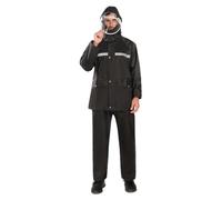 NUSGEAR Traje de Agua Completo Chubasquero Plegable Traje de Lluvia Hombre Mujer Reflectante Impermeable de Trabajo Traje Resistente al Agua Conjunto Chaqueta con Capucha y pantalón Prueba de Viento