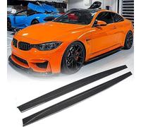 NUSHKE Fibra de Carbono Faldones Laterales Se Adapta para BMW F82 M4 Coupe F83 M4 Coupe 2014 2015 2016 2017 2018 2019, Protector de Labios de Placa divisora de Lados