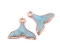 NUSITOU 15 Colgantes de Ballena en Aleación para Pulseras Manualidades, Accesorios para Hacer Joyas, Diseño Sencillo y Elegante para Proyectos de Scrapbooking