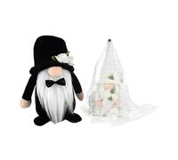 NUSITOU 2 Muñecos de Peluche Algodón PP y Tela para de Boda Adorno de Mesa en Colores Varios para Novia y Novio